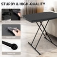 thumbnail image 4 of Small Adjustable Folding Table, 30" Portable Laptop TV Tray Desk, 13.8"-28" Height, HDPE Plastic & Steel Frame, 4 of 16