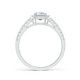 thumbnail image 2 of ANGARA Natural 0.32 Ct. Diamond Halo Ring in Sterling Silver for Women (Ring Size: 10.5), 2 of 10