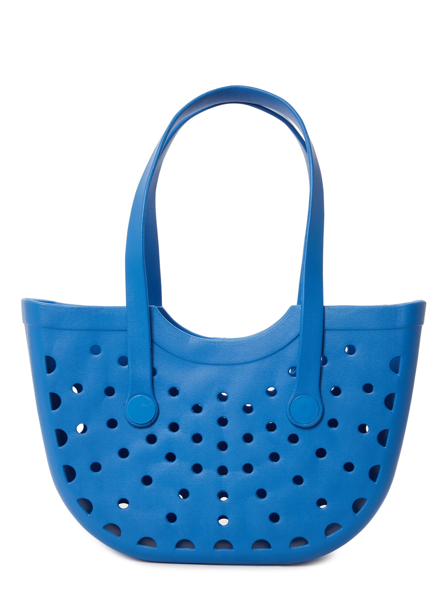 Time and Tru Women’s Molded Tote Bag Cabana Blue