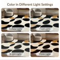 thumbnail image 7 of ODIKA 2'x3' Ultra-Soft Accent Mat, Geometric Contemporary Arch Knot Abstract Mid Century Cream Checkered None Washable, Bare feet friendly, Easy Care Indoor rug for Bedside, Footrest, 7 of 7