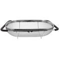 thumbnail image 6 of Over the Sink Colander Strainer Basket Stainless Steel, For Kitchen Sink with Rubber Grip, Fine Mesh, Large Kitchen Gadgets Tools, Expandable Home Kitchen Essentials, 6 of 9