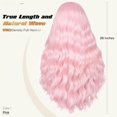 thumbnail image 5 of Lightweight Long Wavy Wig with Curtain Bangs for Women -  Looking  Synthetic Wig for Daily Wear, Beginner Friendly Heat Resistant Fashion Wig Glueless Wear and Go, 5 of 6