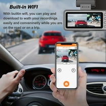 ZFYXGS High Definition 1080P Three Record Driving Recorder With Wifi Connection Mobile Phone Interconnection Infrared Night Vision
