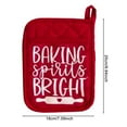 thumbnail image 5 of Shoreew Christmas Oven Mitt with Storage Pocket Heat-Resistant Pot Holder And Baking Tool Organizer Holiday Baking Essentials, 5 of 7