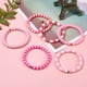 thumbnail image 3 of Set de 6 pulseras estilo boho surfero Heishi, pulseras elásticas de vinilo con cuentas, apilables, para mujer y niña, ideales para la playa en verano., 3 of 5