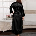 thumbnail image 6 of Elainilye Fashion Womens Robes Lightweight Soft Lace Nightgown Home Wear Nightdress Bathrobe Pajamas For Women,Black, 6 of 6