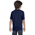 thumbnail image 4 of Hanes Boy`s 5.2 oz COMFORTSOFT HEAVYWEIGHT T-Shirt, XS, Navy, 4 of 5