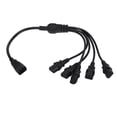 thumbnail image 1 of Y Splitter Power Adapter Cable, Portable 1.6ft Wear Resistant C14 To 5 X C13 Power Adapter Cable Plug And Play Male To Female  for PC for Scanners, 1 of 7