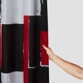 thumbnail image 3 of PRATYUS  Modern Geometric Shower Curtain Red,RED and Black White Waterproof Shower Curtain Set for Bathroom Restroom with Hooks 36x72, 3 of 7