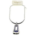 thumbnail image 3 of Erica Lyons Statement-Necklace Silver-Tone/Blue, 3 of 5