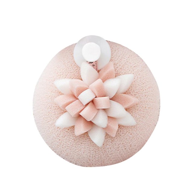 Suction Cup Bath Sponge with Exfoliating Texture, Multi-Purpose Shower Tool for Foam Creation & Stress Relief