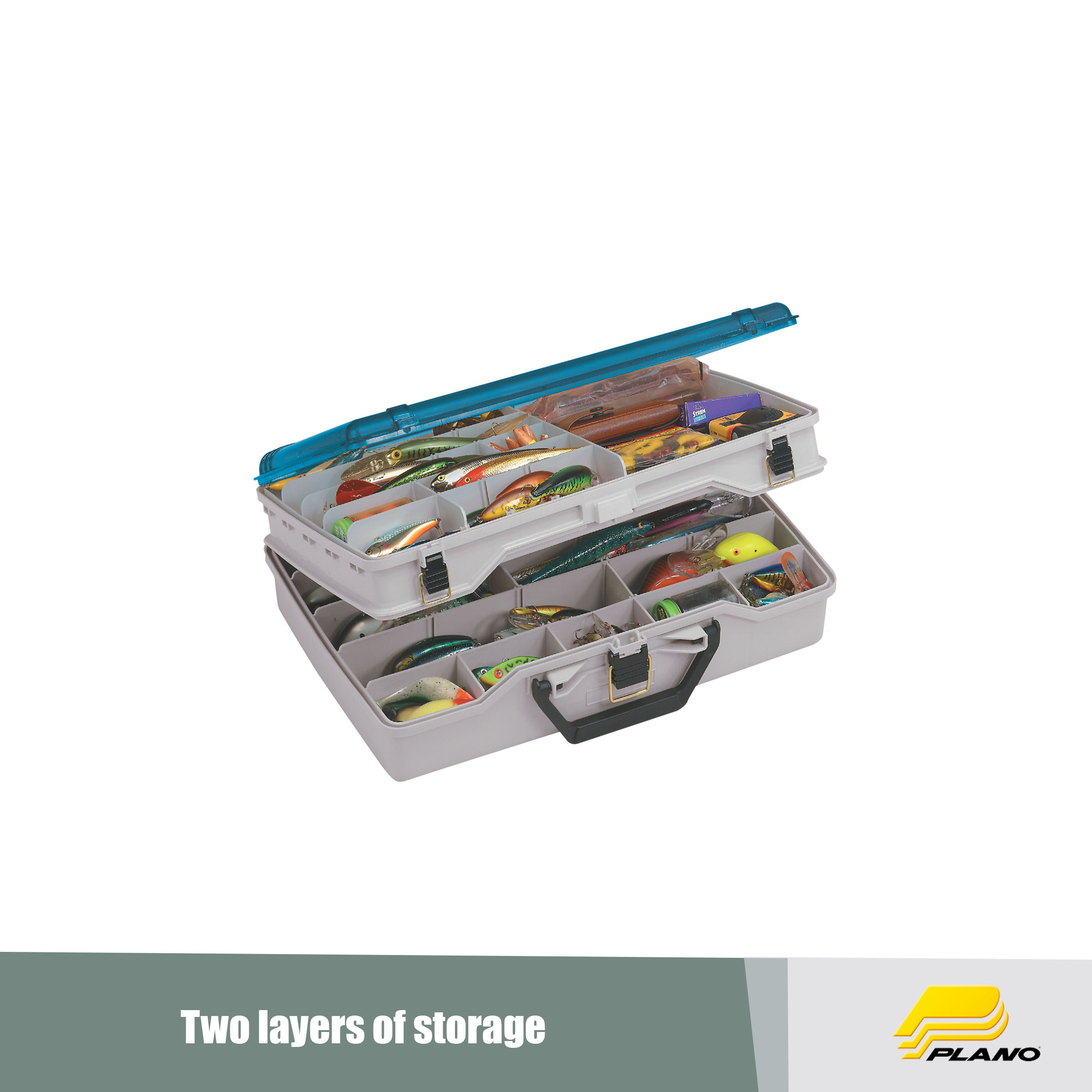 Plano Two Tier Satchel Tackle Box, Aqua Blue photo 5