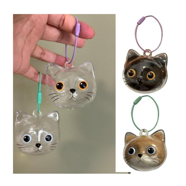 mfyjkho Llavero con tapa a presión para guardar pelo de mascota, frasco transparente para recuerdo conmemorativo, regalo de condolencia por la pérdida de una mascota, 4,5 cm - 1 unidad