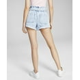 thumbnail image 2 of Now This Womens Paperbag Waist Denim Shorts Nash Light Wash 31, 2 of 3