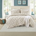 thumbnail image 5 of Luxurious Ivory Bedding Sets Microfiber Comforter with Floral Design Full/Queen Size for AllSeason Use, 5 of 10
