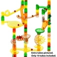 thumbnail image 3 of Marble Genius Marble Run Booster Set - 30 Pieces Total (10 Action Pieces Included), Construction Building Blocks Toys for Ages 3 and Above, with Instruction App Access, Add-On Set, Dinosaur, 3 of 3