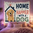 thumbnail image 2 of Golden Retriever Inside House Silhouette Whimsical Rustic for Animal Lovers, Home Decor Wall Art, Birthday Gift, Tapestry Wall Hanging for Bedroom and Nursery, 2 of 6