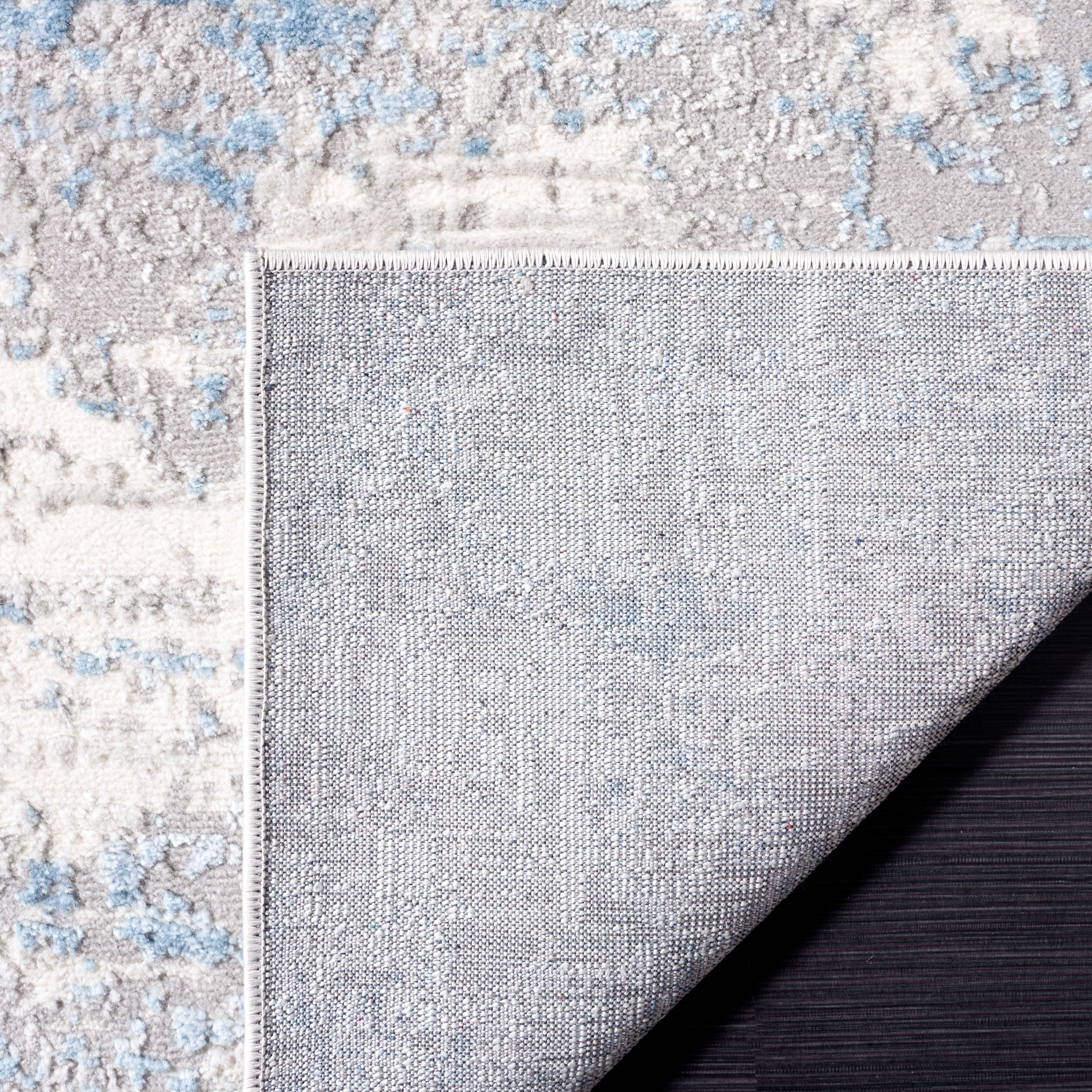 SAFAVIEH Lagoon Ainsley Abstract Area Rug, Ivory/Blue, 8' x 10'