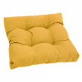thumbnail image 1 of 19-inch Squared Spun Polyester Tufted Dining Chair Cushion, 1 of 2