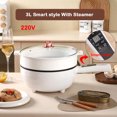 thumbnail image 1 of DMWD 3L Multi-function Electric Stir-fry Meal Wok Non-Stick Frying Pan Food Steamer Smart Smoke-free Hot Pot Stew Cooking Heater, 1 of 5