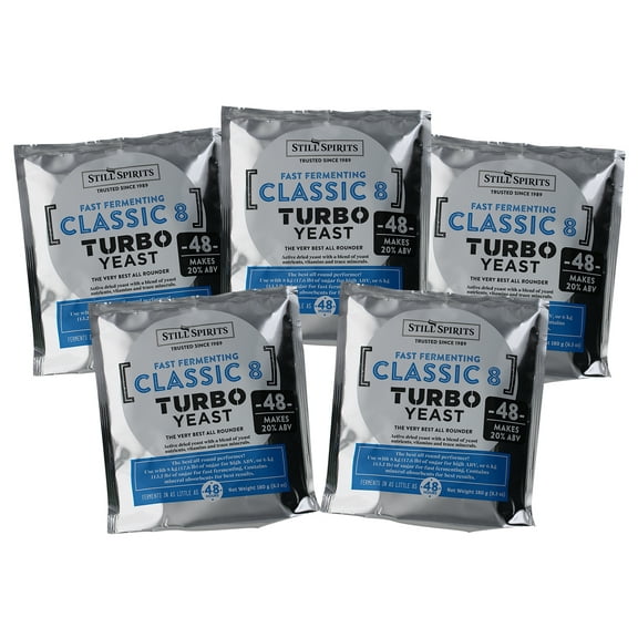 Still Spirits Turbo Classic 8 Yeast (Pack of 5)