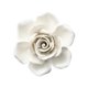 thumbnail image 1 of Esculturas artificiales de flores de cerámica 3D, esculturas artísticas, flores de porcelana creativas. S Rosa 10cm, 1 of 7