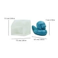 thumbnail image 4 of Punk Duck Soap Mold Silicone Chocolate Fondant Mold for Baby Shower Cake Decors, 4 of 15