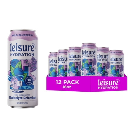 (Pack Of 12) Leisure Project Beverage Blueberry Refresher 16 Fo