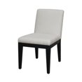 thumbnail image 3 of Home Fare Smooth Back Upholstered Dining Chair in Natural White, 3 of 9