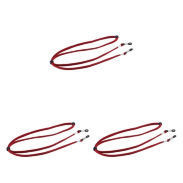 maskred Sangle de Lunettes Universelle Extensible Antidérapante pour Sport Rouge 26,77 Pouces 3ensemble