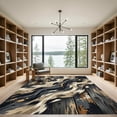 thumbnail image 2 of ODIKA 8'x10' Machine Washable Non-Slip Area Rug, Rustic Charcoal Gray High Traffic Rug, Gray, 935965, 2 of 7