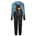 thumbnail image 5 of Pirates of The Caribbean Women Men Pajamas Zipper Onesie Jumpsuit Hooded One Piece Sleepwear, 5 of 8