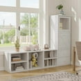 thumbnail image 6 of Magic DIY Cube Storage Organizer Stackable Cubes for Home Books Clothes Toy-Modular Cubby Storage System-Office Cubical-Bookcase Closet (Pure White-Washed, Door Cube), 6 of 9