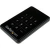 StarTech.com 2.5in Encrypted Hard Drive Enclosure, Portable External HDD Enclosure SATA to USB 3.0