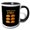 Black/White, variant on 3drose, Check Out My Six Pack. Funny Text and Images of Six Tacos Gift, 11oz Two-tone Blue Mug