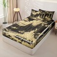 thumbnail image 2 of Homewish Rustic Camping Adventure Zipper Full Size Comforter Sets with Fitted Sheet and 2 Pillowcases,Country Farmhouse Lodge Zipper Bedding Set For Adults,Black Reversible,4 Pieces, 2 of 7