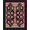Black Red Ivory, Pattern 1, variant on Design&I 8'x10' Washable Area Rug Gothic Intertwined Spotted Scale Motif Coiled Snake Serpent Round Playful for Living Room, Family Extra Large Skid-Resistant Low Profile