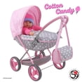 thumbnail image 4 of Cochecito Doll Deluxe 509 Crew de algodón de azúcar, rosa, para muñecas de hasta 18 pulgadas, 4 of 5