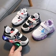thumbnail image 2 of Futezty Kids LED Light Up Shoes for Boys and Girls Cool Flashing Sneakers Unisex Lightweight Soft Sole Baby Walking Shoes Mesh Breathable Running Shoes, 2 of 8