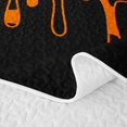 thumbnail image 5 of Manfei Vintage Cow Spot Quilt King 3 Pieces,Rustic Farm Animal King Coverlet Set,Black Orange,1 Bedspread and 2 Pillowcases, 5 of 7