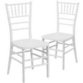 thumbnail image 1 of 2 Pk. HERCULES PREMIUM Series White Resin Stacking Chiavari Chair, 1 of 9