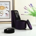 thumbnail image 5 of 9" Tall Display Jewelry Box High Heel Shoe Design, Purple Velvet, 5 of 5