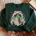 thumbnail image 4 of Fairy Tale Friendship Castle Embroidered Sweatshirt | Pastel Bow Aesthetic Pullover, 4 of 6