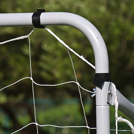 - Best Choice Products 12x6ft Portable Weather-Resistant Steel Frame Soccer Goal Sports Training Tool Accessory for Outdoor, Backyard w/ Net, Straps, and Anchors - White