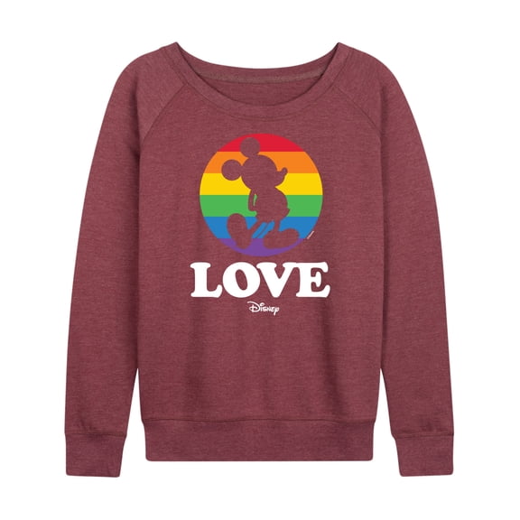 Disney - Love Mickey Pride - Women's Lightweight French Terry Long Sleeve Shirt
