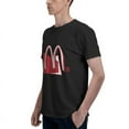thumbnail image 5 of Mcdonald'S Logo Men'S Basic Short Sleeve T-Shirt Fashion Black Small, 5 of 8