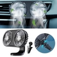 thumbnail image 4 of Ventilador de refrigeración portátil para automóvil con luz , ángulo de carga USB ajustable, ventilador de circulación de aire para automóvil Negro Baoblaze Ventilador portátil para automóvil, 4 of 8