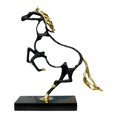 thumbnail image 2 of Estatua de caballo, escultura de Animal, decoración decorativa Fengshui, adorno de mesa, decoración para Hotel, dormitorio, tienda, estante de mesa Negro Dorado, 2 of 8