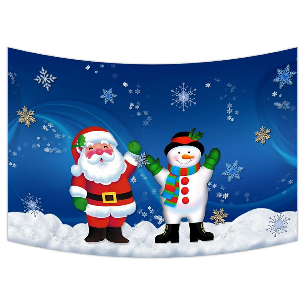 ZKGK Merry Christmas Santa Claus Tapestry Wall Hanging Wall Decor Art