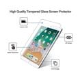 thumbnail image 3 of [2 Pack] Tempered Screen Protector For iPad 9.7 inch 2018 & 2017 / iPad Pro 9.7 / iPad Air 2 / Air 1 Tempered Glass Film Protector, Face ID & Apple Pencil & Case Compatible, 3 of 7